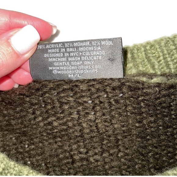 Wooden Ships Camo Sweater M/L - Picture 3 of 5